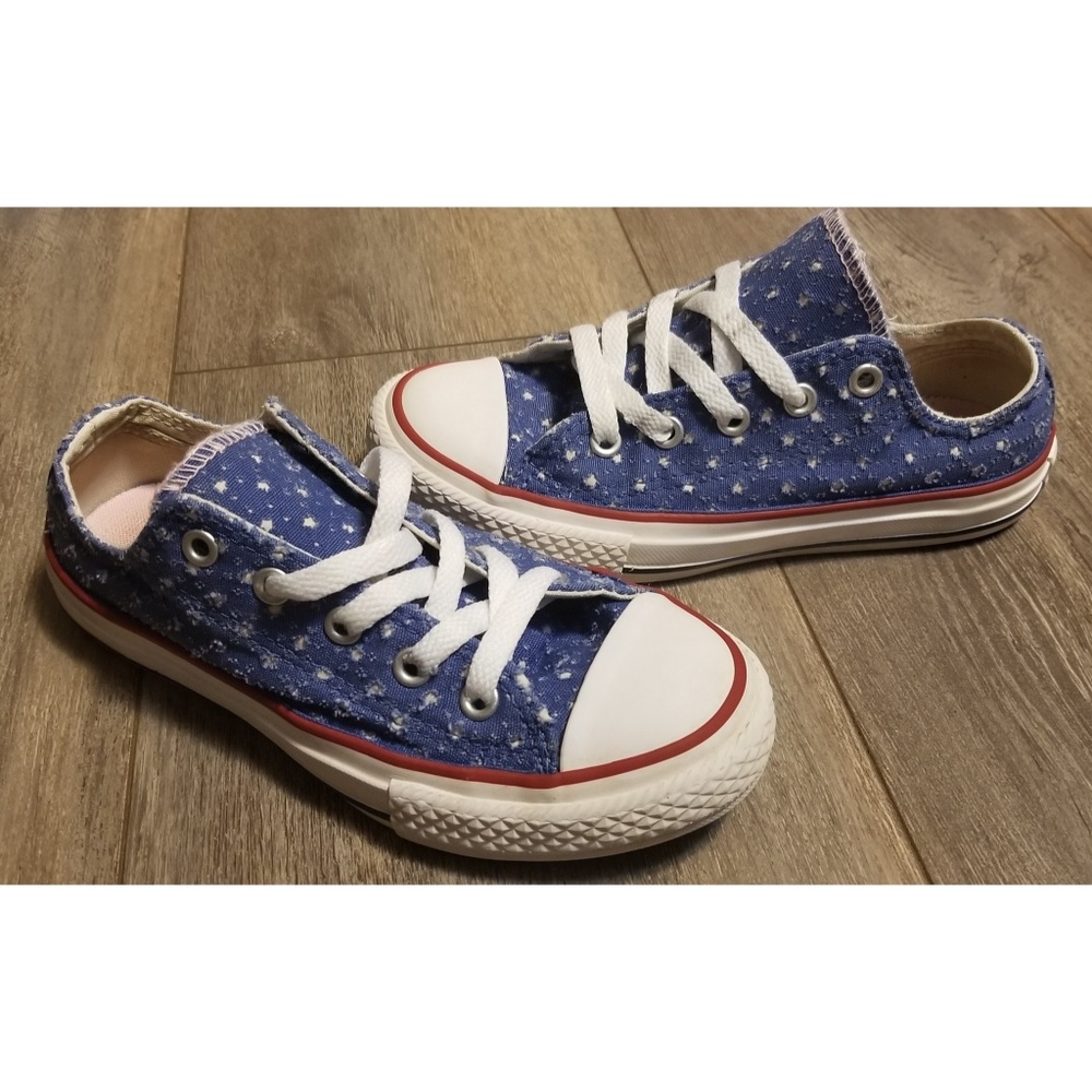 Kids Converse Double Tongue Star Low Sneaker 13